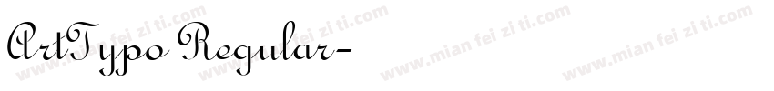ArtTypo Regular字体转换